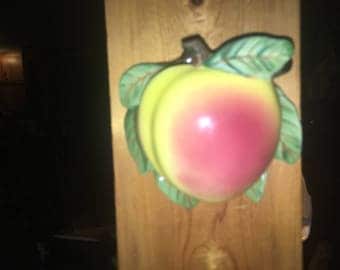 Vintage Lefton Peach Wall Pocket #6839