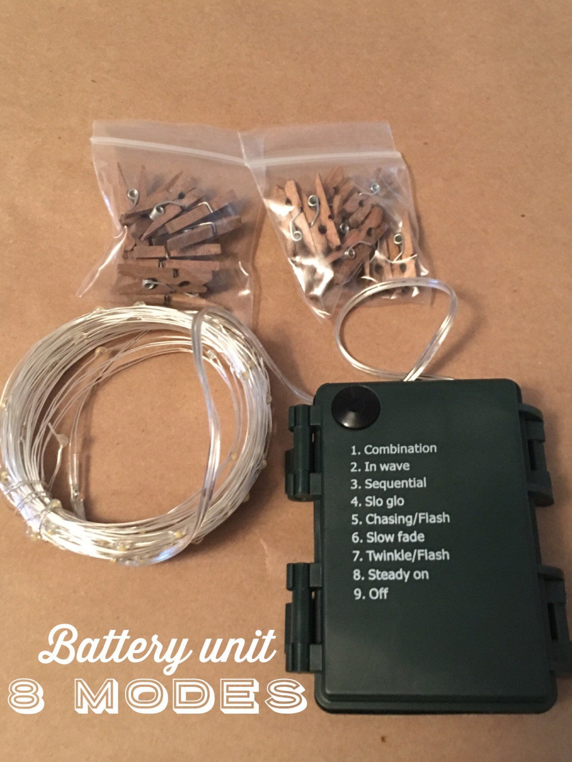 Fairy Lights Photo Display picture frame hanging lights