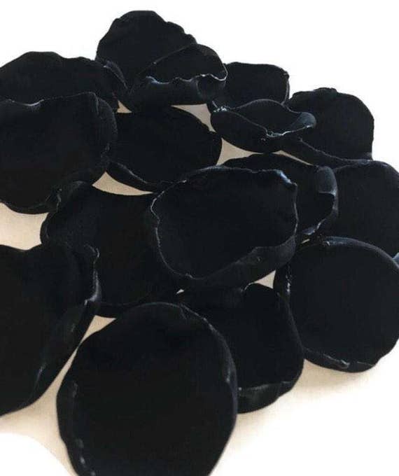 Black flower petals black rose petals table decor flower