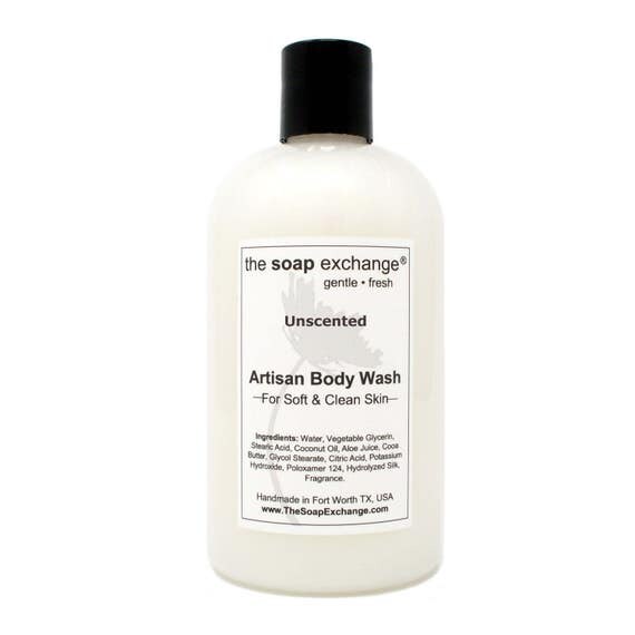 Unscented Body Wash Fragrance Free Liquid Soap Shower Gel