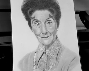 June Brown (Dot Branning) pencil drawing