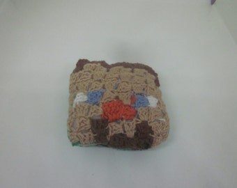 Square soft toy, inspire by minecraft character.