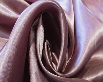 JN00055 Sale Item Mauve 61 Charmeuse Satin Soft Smooth Flowing Silky Hand Lightweight Fashion Home Decor 58/60" Fabric By The Yard