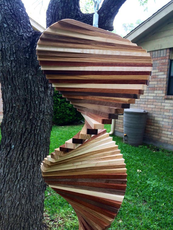 Large Wooden Wind Spinner 24