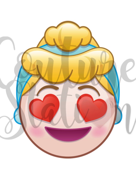 Cinderella Emoji Digital Iron-on Image or Printable Disney