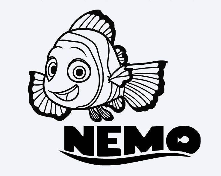 Download SVG, memo outline, finding nemo, finding dory, disney ...