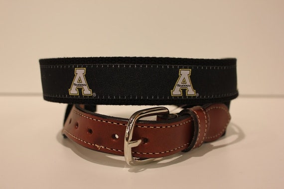 Appalachian State Men's Web Leather Belt