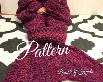 PATTERN crochet Mermaid tail blanket, mermaid tail suggie, mermaid tail blanket with arms