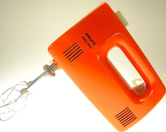 Mixer Handmixer Krups Hand stirrer electrically orange red Vintage Retro TR 2334