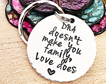 Stepfather Gift, Gift for Step Dad, Step Parent Keychain, Step Mother Gift, Mothers Day Gift for Stepmom, Fathers Day Gift for Stepdad