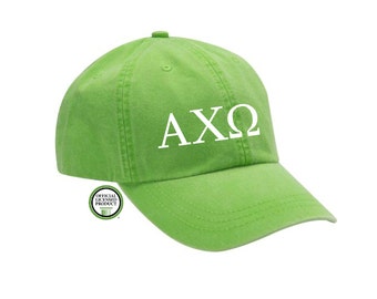 Alpha Chi Omega Embroidered Hat, Baseball Cap, Sorority Hat, Sorority gift, Big Little Gift, Alpha Chi Omega Gift, Alpha Chi Omega Cap