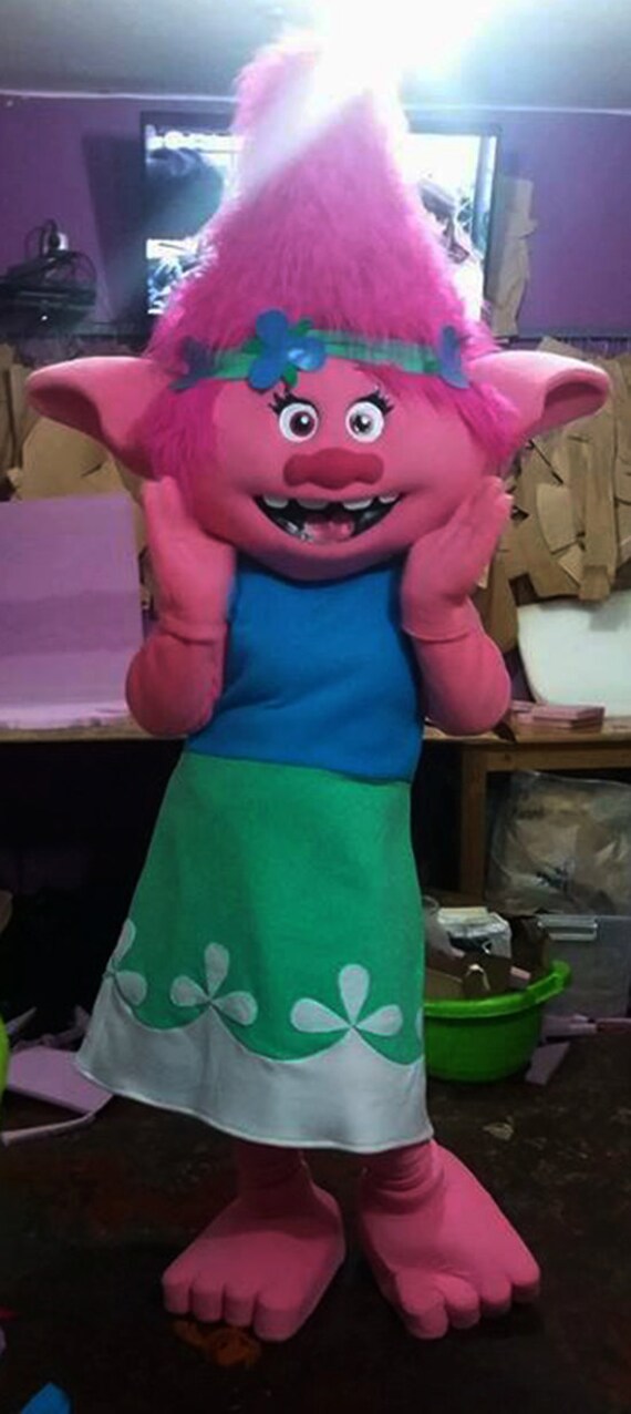Trolls Mascot Costume Adult Costume Girl by AdultMascotCostumes