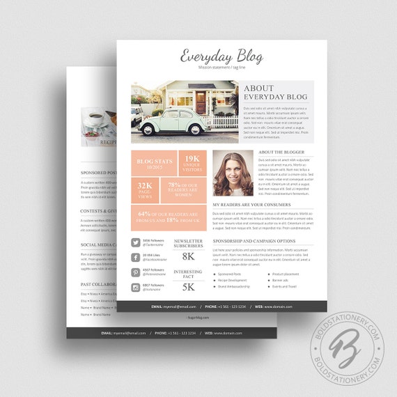 Media Kit Template from BoldStationery Media Kit Template
