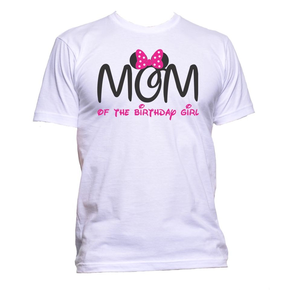 On Sale Disney Birthday Girl Mom Tshirt