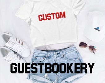 Custom Crop Top - Personalized - Gift - Tumblr Top - Cute - Crop Top - Graphic Crop Top - Graphic Tees - Street Style - Tumblr - Customized
