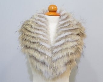 Real Fox Fur Large Collar,Scarfs fur,Wrap fur,Scarves fur,Silver Fox Fur,Woman Collar,Fur Collar,fur for Leather Jacket,real fur collar F116