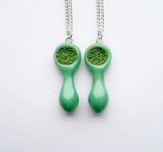Best Friends Weed Pipe Necklaces Swirl by TwentyAfterFourStore