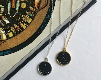 PISCES NECKLACE. zodiac jewellery - pisces constellation necklace - pisces zodiac necklace - pisces star sign necklace - zodiac - astrology