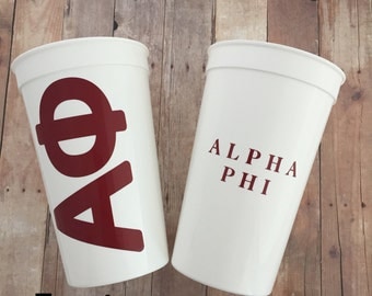 Alpha Phi Sorority Cup; APhi Cup; Alpha Phi Cup; Aphi Stadium Cup; Alpha Phi Tumbler; Alpha Phi Gift; Sorority Cup
