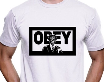 They Live T Shirt we sleep obey sunglasses roddy piper