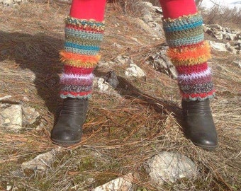 Popcycle Fluffers Legwarmers crochet Gators Leggins