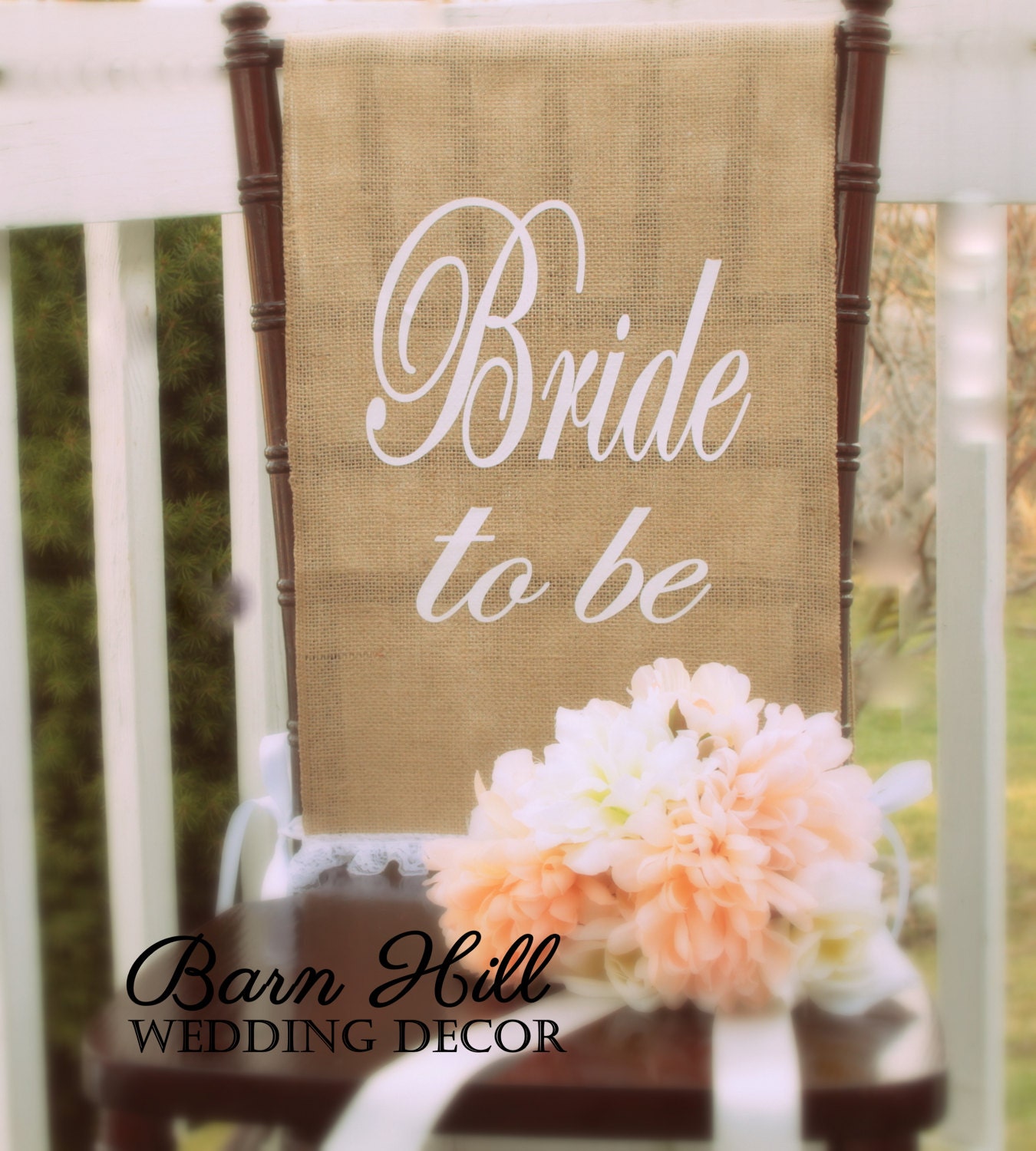 Bridal Shower Chair Cover Bride Chair Wedding Shower Chair