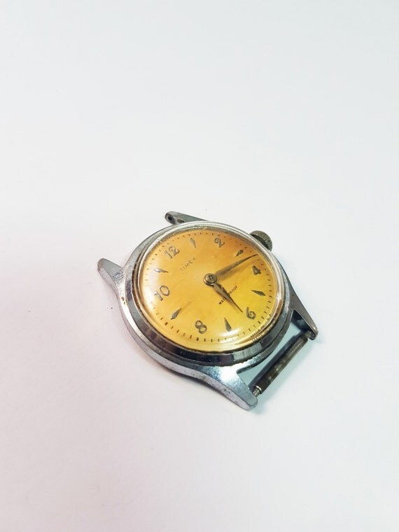 Rare Vintage 1960-70's Timex Stainless Steel Mechanical