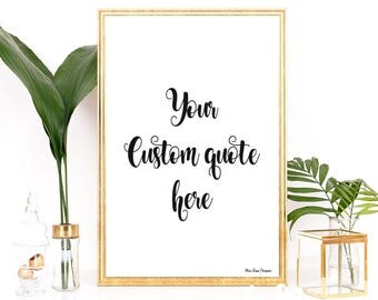 Custom poster, Poster quote, Inspirational quote, Motivational print, Typography quote, Black & white, Wall art decor, Printable wall
