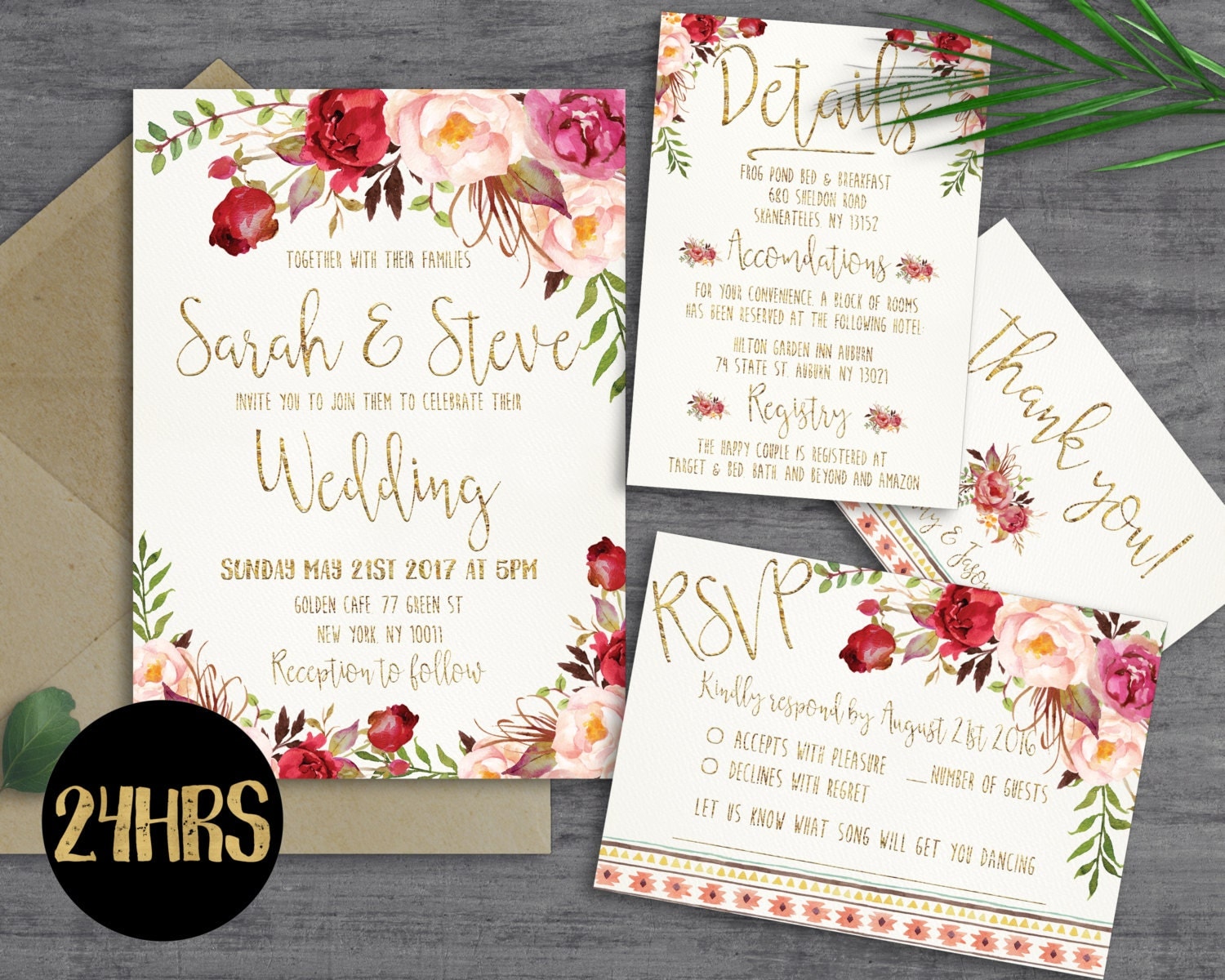 Free Printable Wedding Invitations Templates Downloads 8