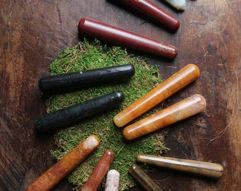 Crystal Wands Various Types || Crystal Massage Roller || Magic Wand || Polished Crystal Wand || Reiki || Crystal Healing || Wiccan