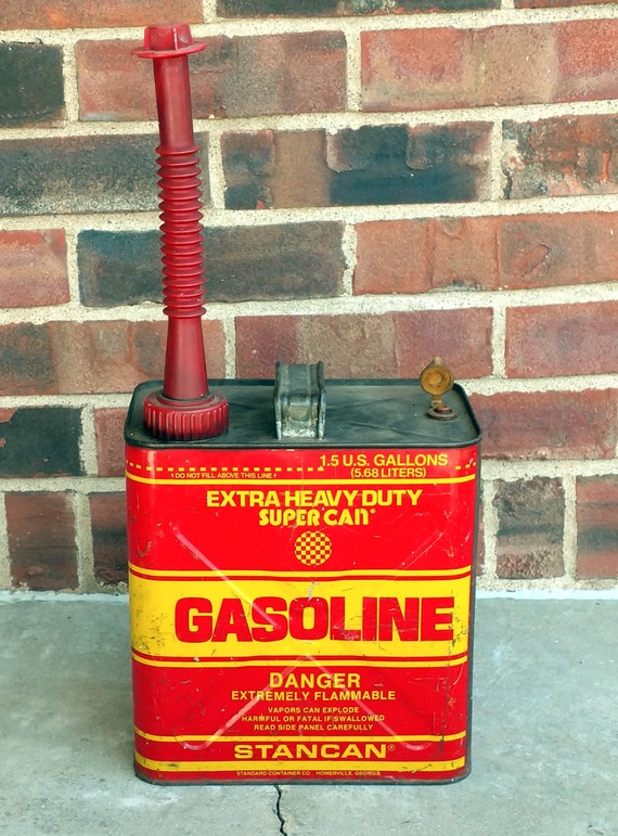 Items similar to Stancan Heavy Duty Gasoline Can 1970s Vintage With