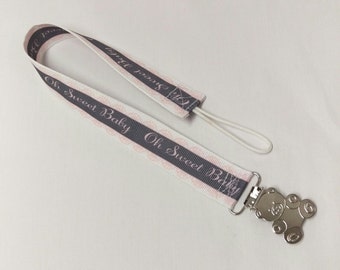 Oh Sweet Baby Pink Adult Pacifier Leash Adult Pacifier Clip Adult Paci Clip DDLB ddlg little boy little girl MDLB Adult Baby ABDL