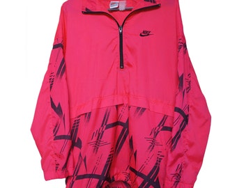 pink and black nike windbreaker