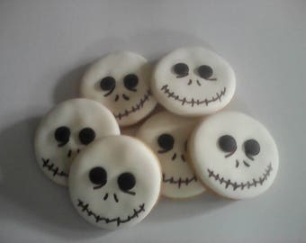 12 Skeleton Halloween Cookies Party Favors Halloween Party Favors Baked Goods Sugar Cookies Handmade Cookies Decorated Cookies Holiday Foods