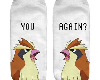 Pokemon "You again?" Socks / One Size / FREE Shipping