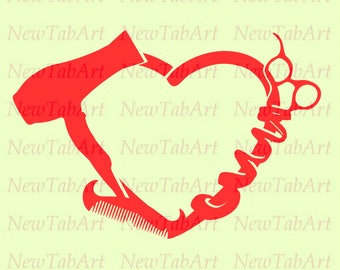 Hairstylist Svg Stylist svg hairdresser svg hair svg salon svg barber svg hairdryer Monogram Frame svg svg files for Cricut Silhouette