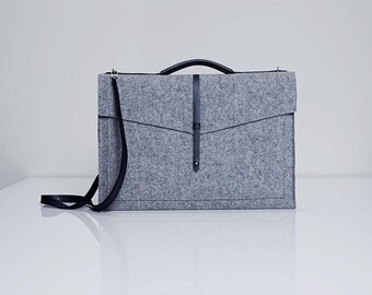 Felt Laptop Purse • Vegan Laptop Bag • Shoulder Laptop Bag • Felt Laptop Bag • Vegan Laptop Purse • Laptop Messenger Bag • Laptop Bag