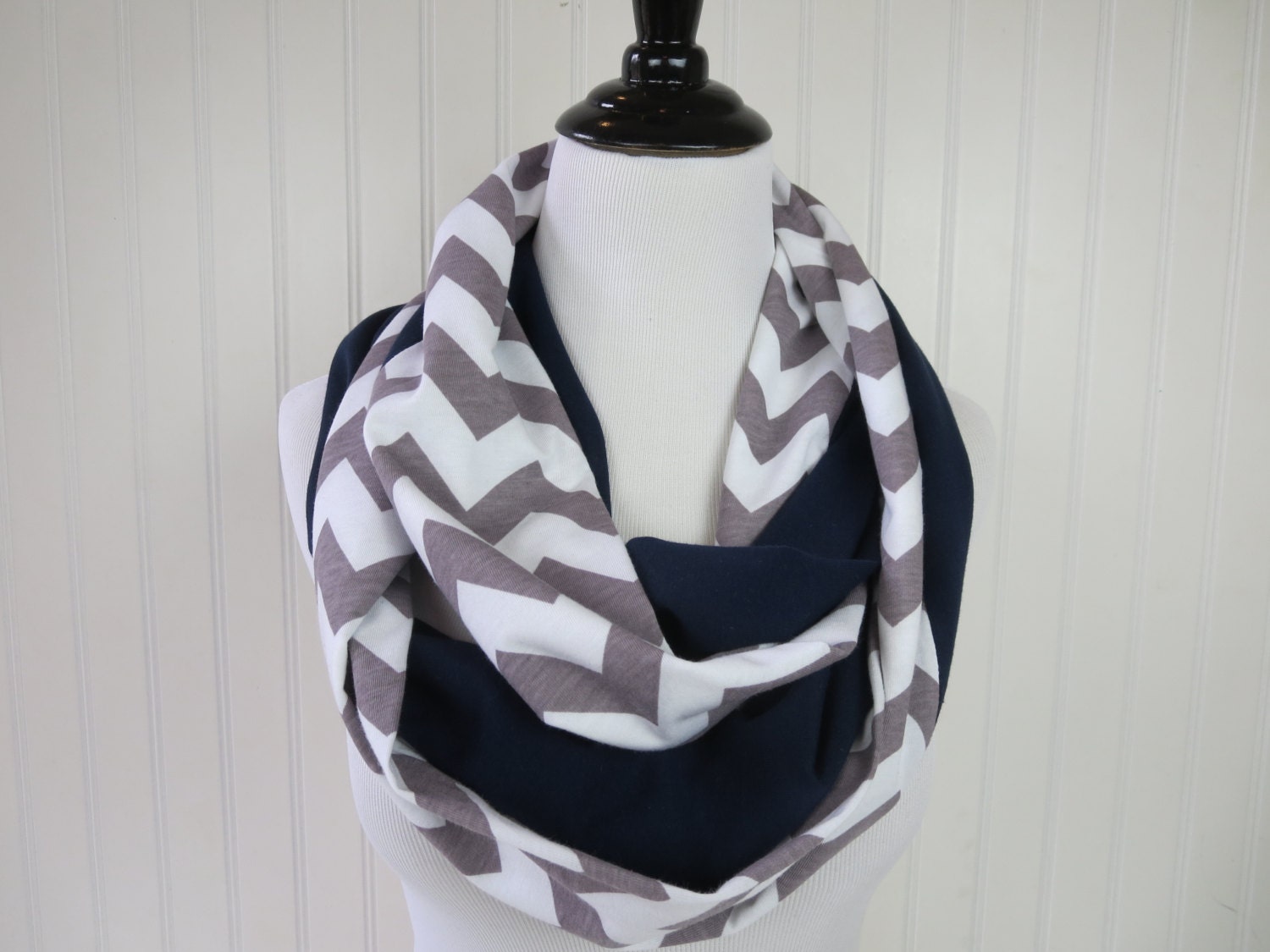 Dallas Cowboys Scarf Silver & Navy Chevron Scarf Cowboys