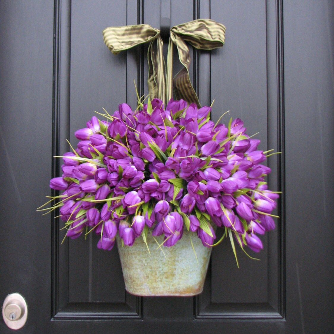 Tulips Easter Tulips Spring Door Decor Spring Tulips