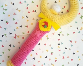 Sailor Moon Crescent Moon Wand Amigurumi Pattern PDF - Legendary Silver Crystal - Cosplay - Instant Download
