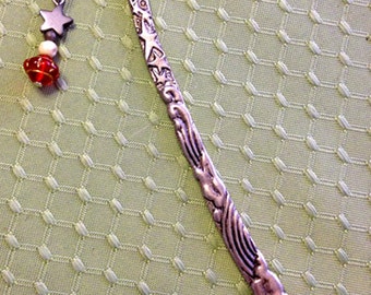 Antiqued Solid Pewter Celestial Planetary Bookmark