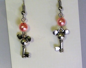 Mouse Ear Key Earrings