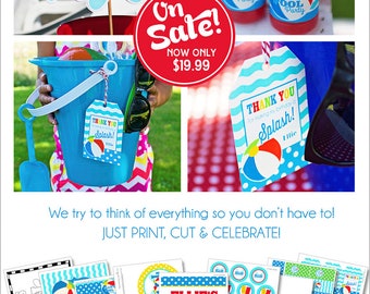 Pool Party Decorations | Swimming Pool Birthday | Summer Birthday Party | Beach Birthday | Pool Party Banner | Amanda's Parties To Go