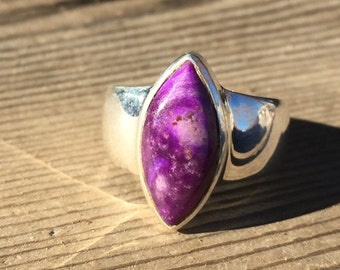 Sugilite Ring - US Size 8.75 - Sterling Silver Jewelry