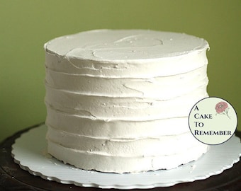 6 Round Fake Cake With Ridged Icing For Photo Shoots And Home Staging Faux 6 Round Fake Cake With Ridged Icing For Photo Shoots And Home Staging Faux