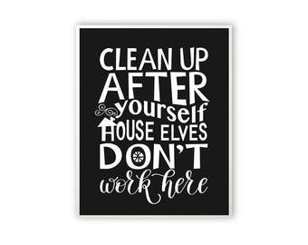 House elf poster | Etsy