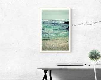 large beach photography // abstract ocean photography // beach art - Big Sur Mermaids, large photography print