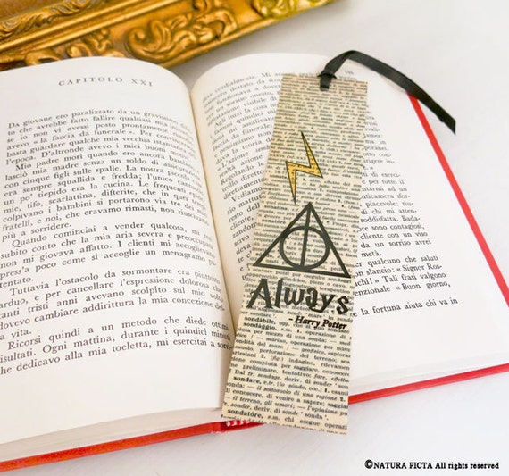 Deathly Hallows Bookmark-Harry Potter Bookmark-literary