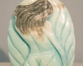 CRAZY SUMMER SALE! 50% Off orders 150 or more. Use code HALFOFF150 - Master Carved Amazonite Beauty Pendant Bead