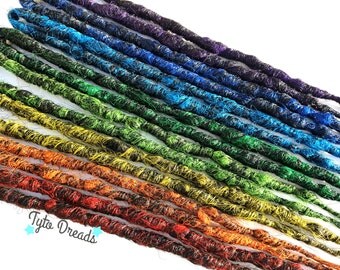 Dark Rainbow Synthetic Dread Accent Kit - 8 DE's